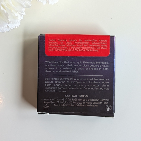 NEW Urban Decay Afterglow 8-Hour Powder Blush BANG -bright red-orange NIB W/box - Picture 11 of 11